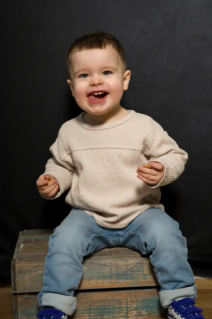 Portrait enfant naturel en studio à Lille