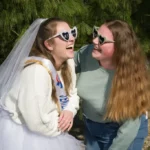 Portrait lumineux de la future mariée