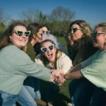 Rires et attitudes décontractées